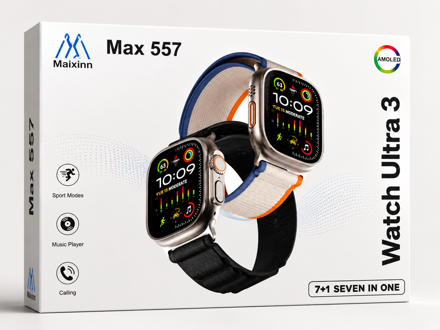 Max 557 Watch Ultra 3 Smart Watch (7-in-1 Edition)