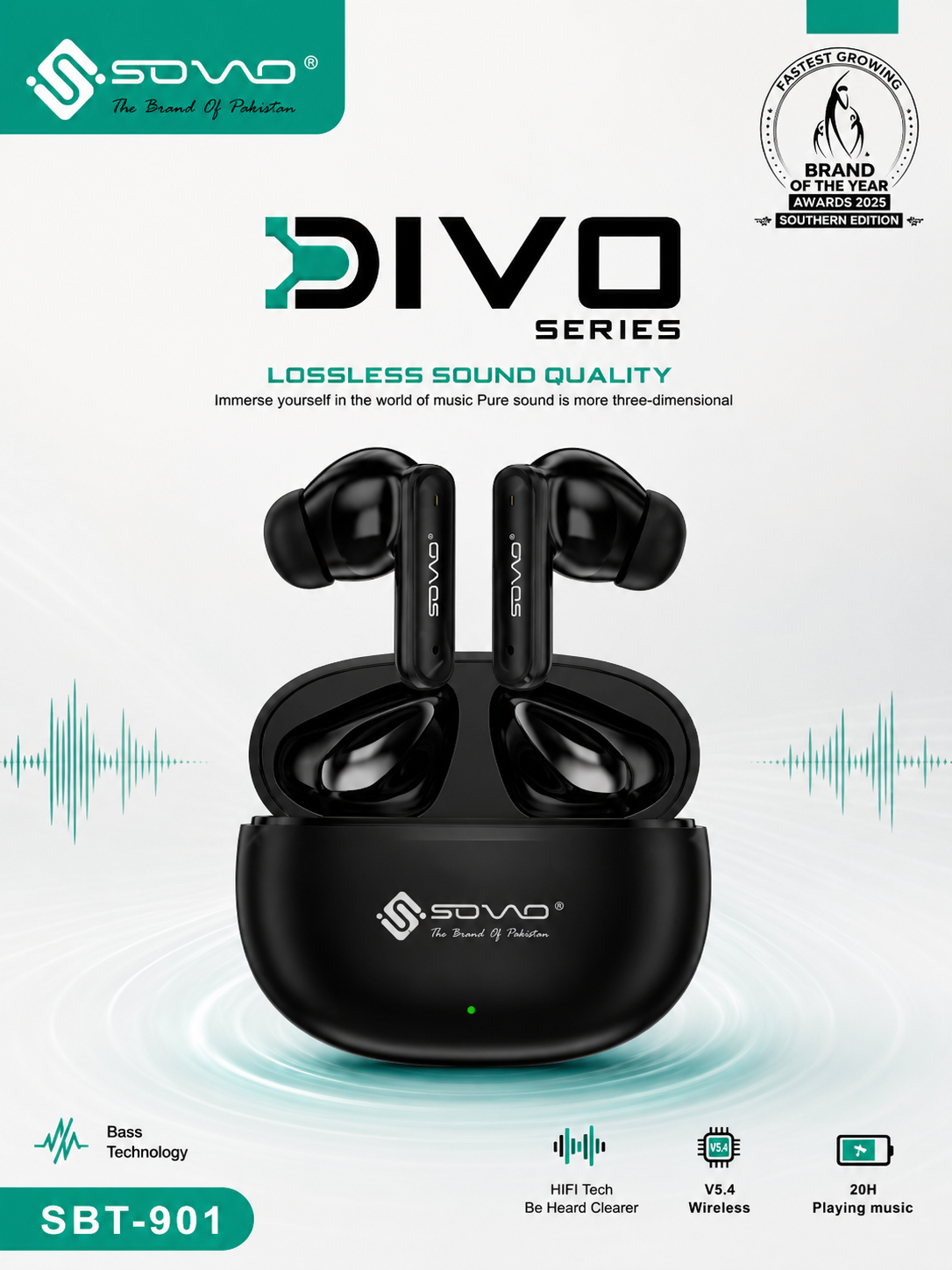 SOVO DIVO SBT-901 Earbuds