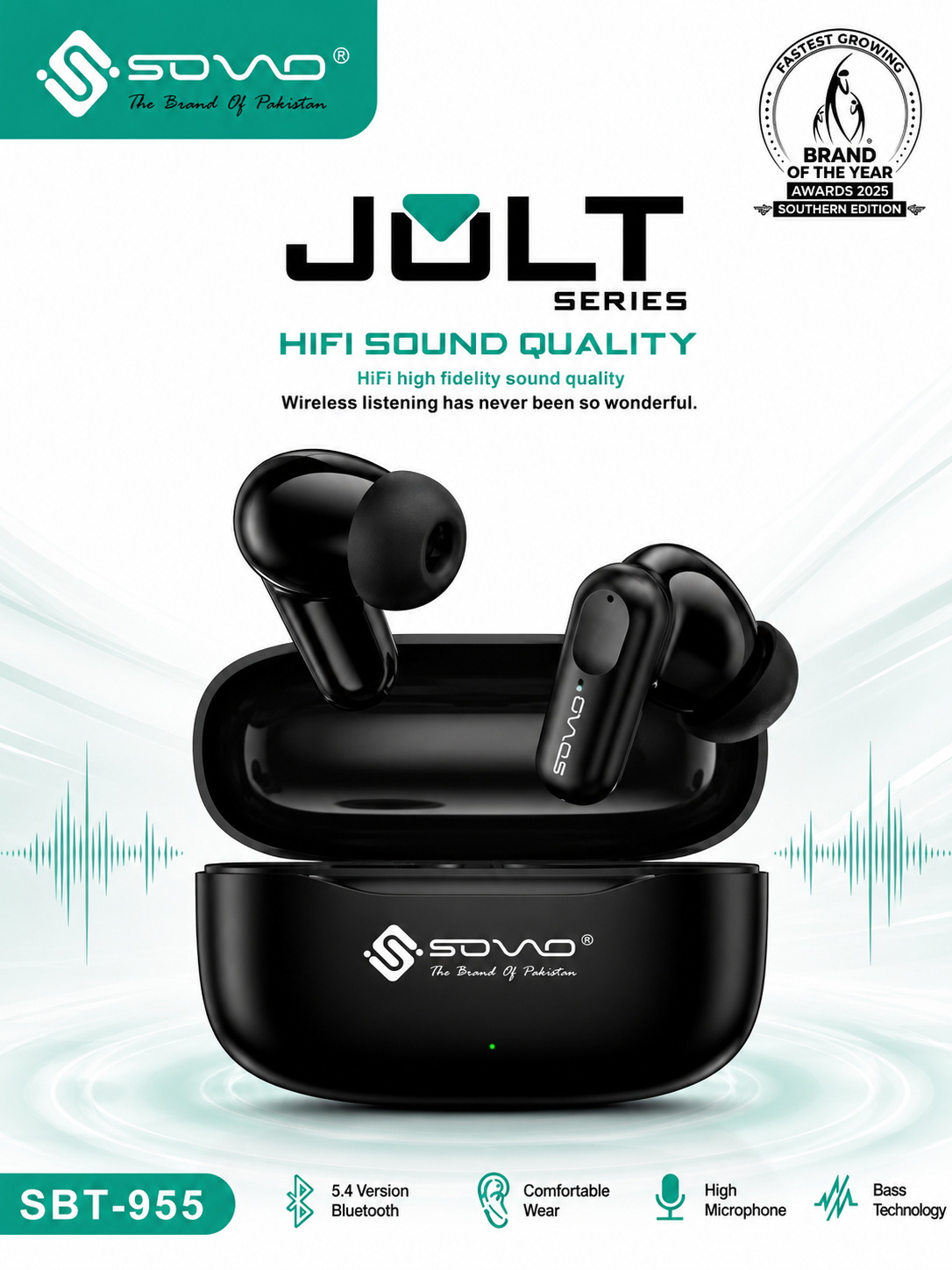 SOVO JOLT SBT-955 Earbuds