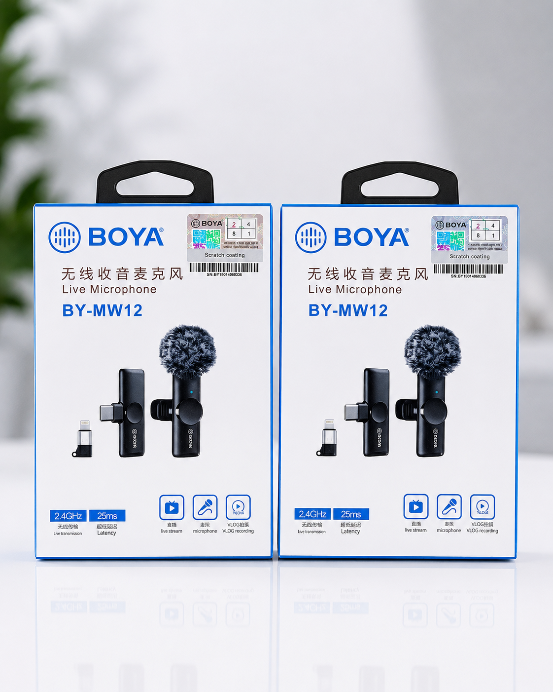 BOYA BY-MW12 Wireless Lavalier Microphone