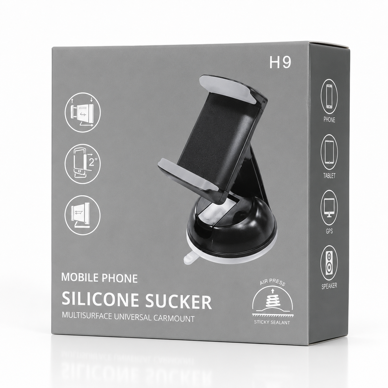 H9 Universal Silicone Suction Mobile Phone Holder