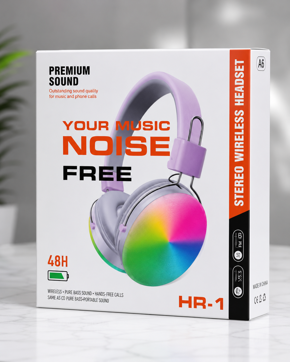 HR-1 Premium Wireless Stereo Headphones