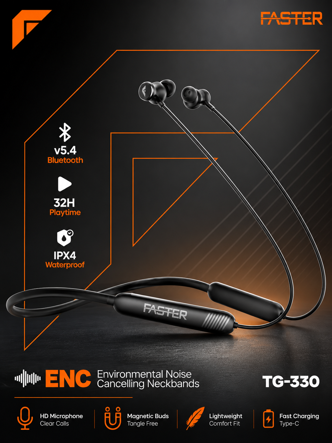 FASTER TG-330 ENC Neckband
