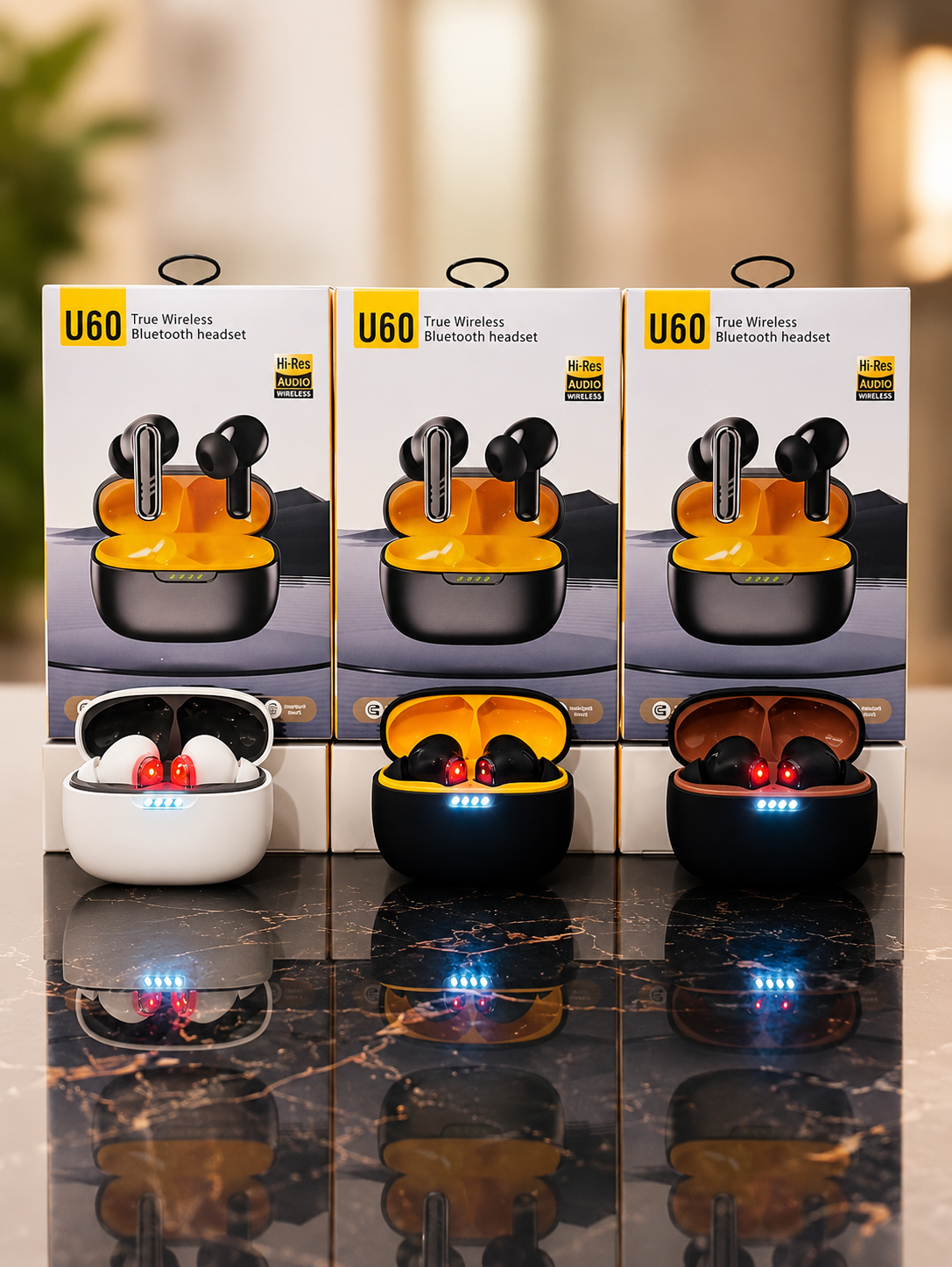 U60 True Wireless Bluetooth Earbuds – Hi-Res Audio TWS Wireless Earphones