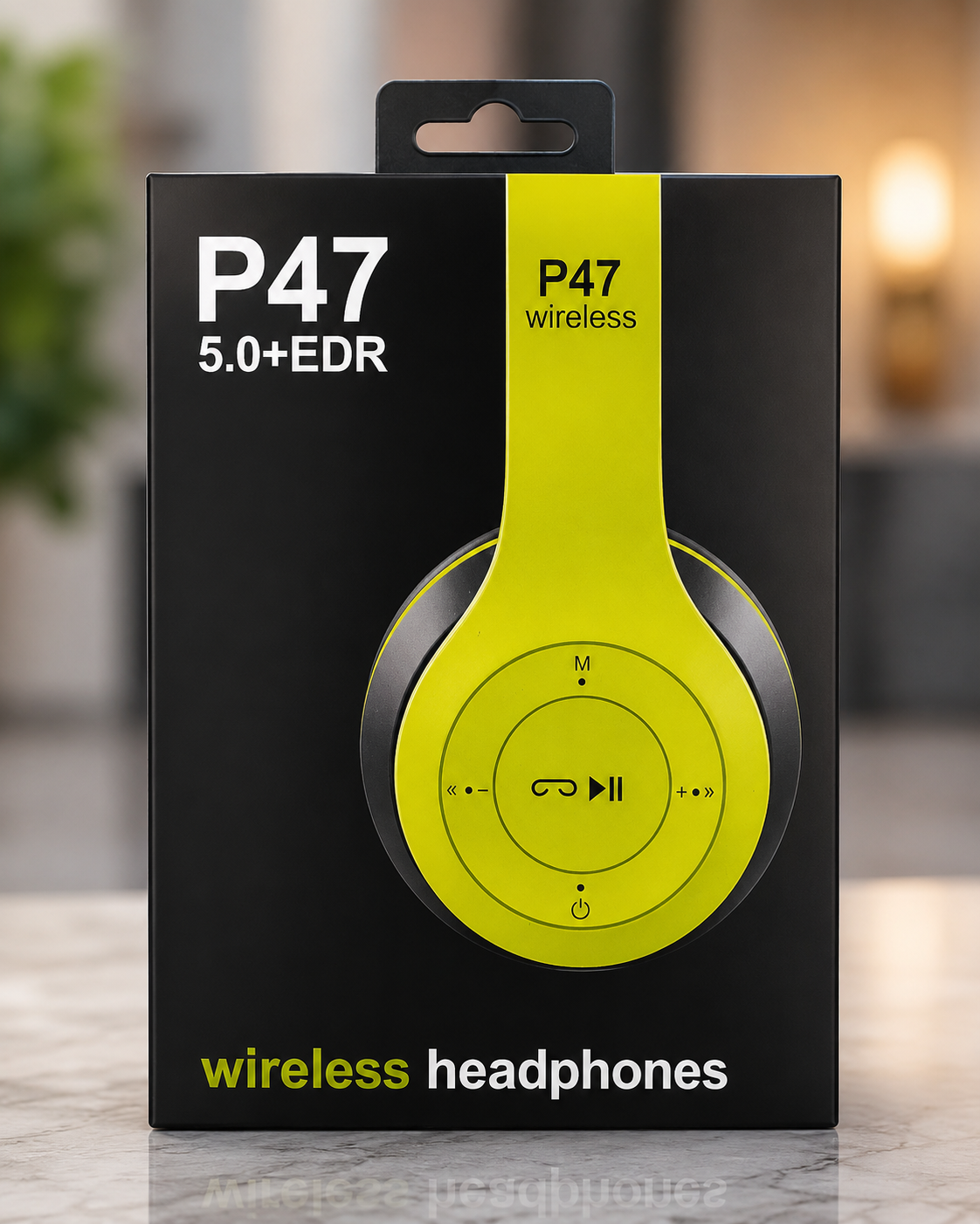 P47 Wireless Bluetooth Headphones V5.0 + EDR – Foldable Stereo Headset