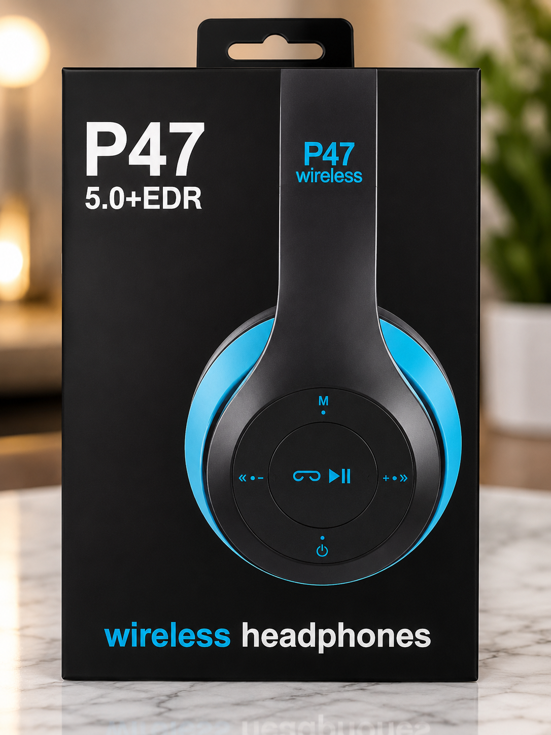P47 Wireless Bluetooth Headphones V5.0 + EDR – Foldable Stereo Headset - Image 2