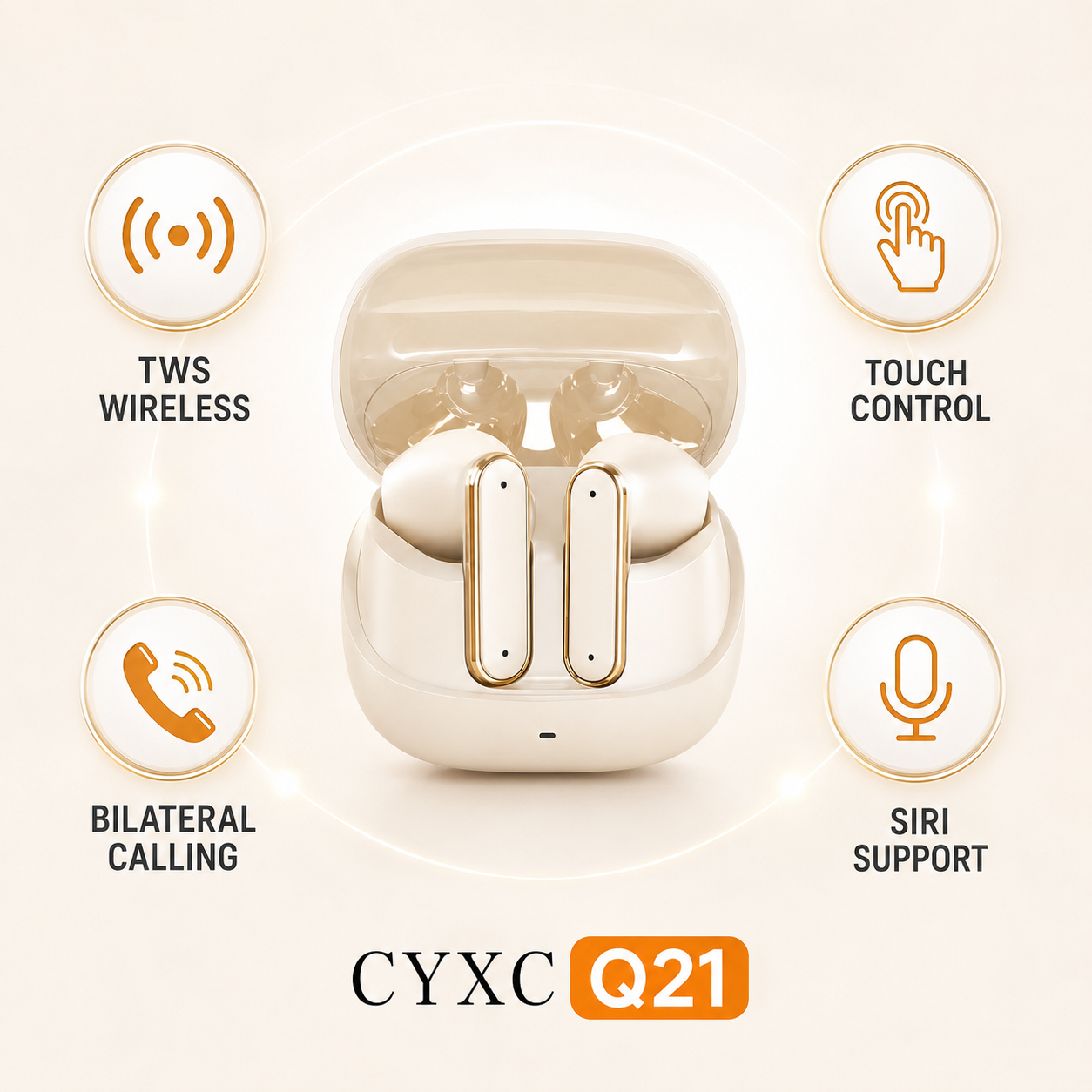 CYXC Q21 TWS Wireless Bluetooth 5.4 Earbuds - Image 2