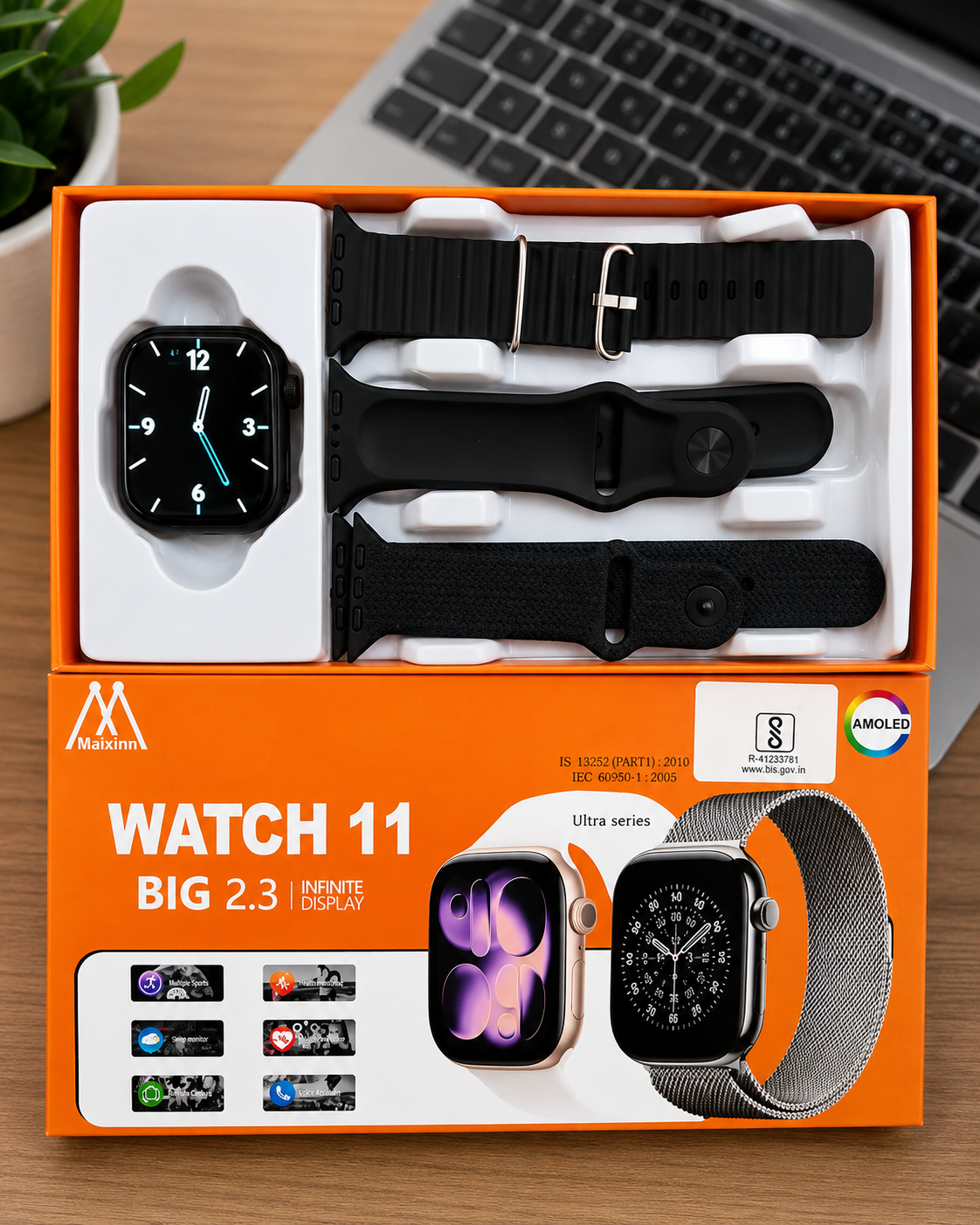 Watch 11 Smartwatch (3-in-1 Pack)