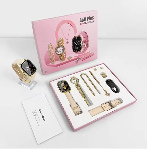 A58 Plus Smartwatch Jewelry Gift Set