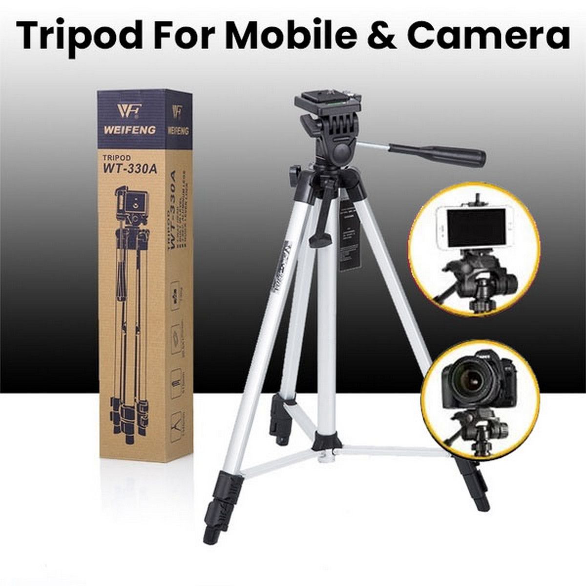 Weifeng WT-330A Professional Camera & Mobile Tripod Stand