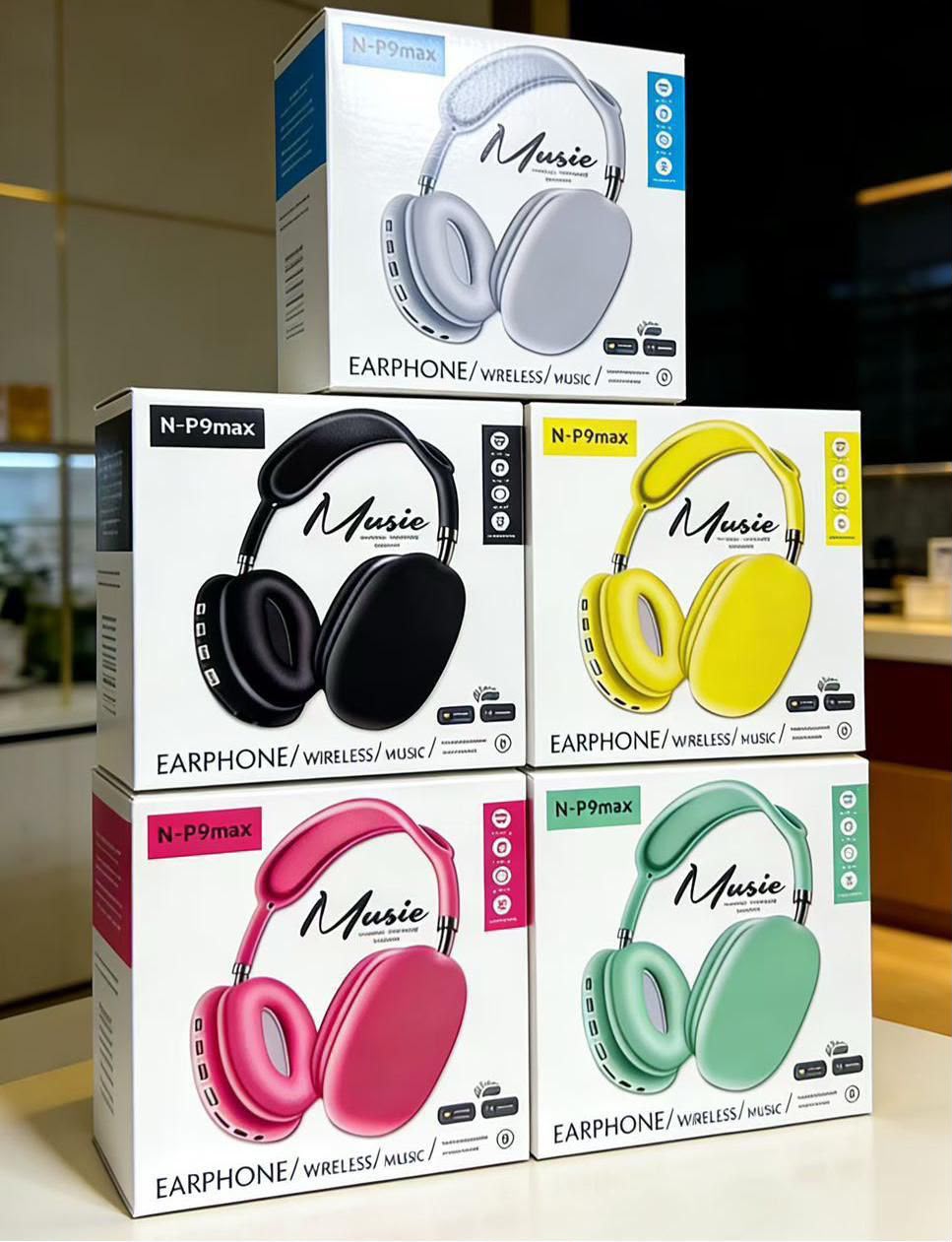 N-P9 Max Wireless Bluetooth Over-Ear Headphones