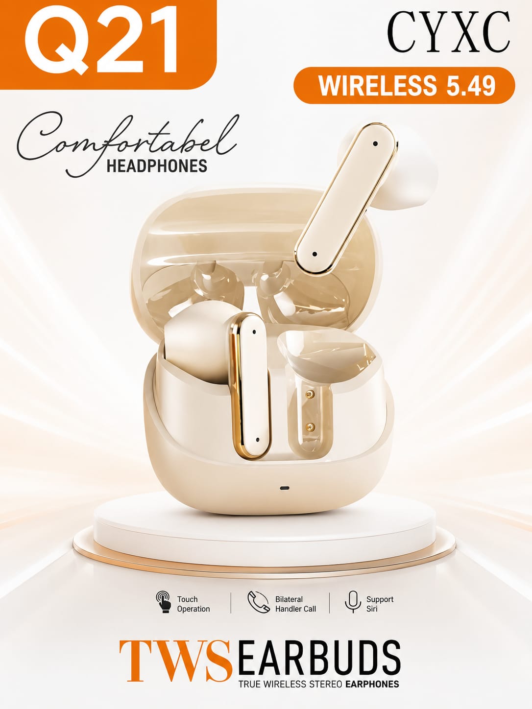 CYXC Q21 TWS Wireless Bluetooth 5.4 Earbuds - Image 8