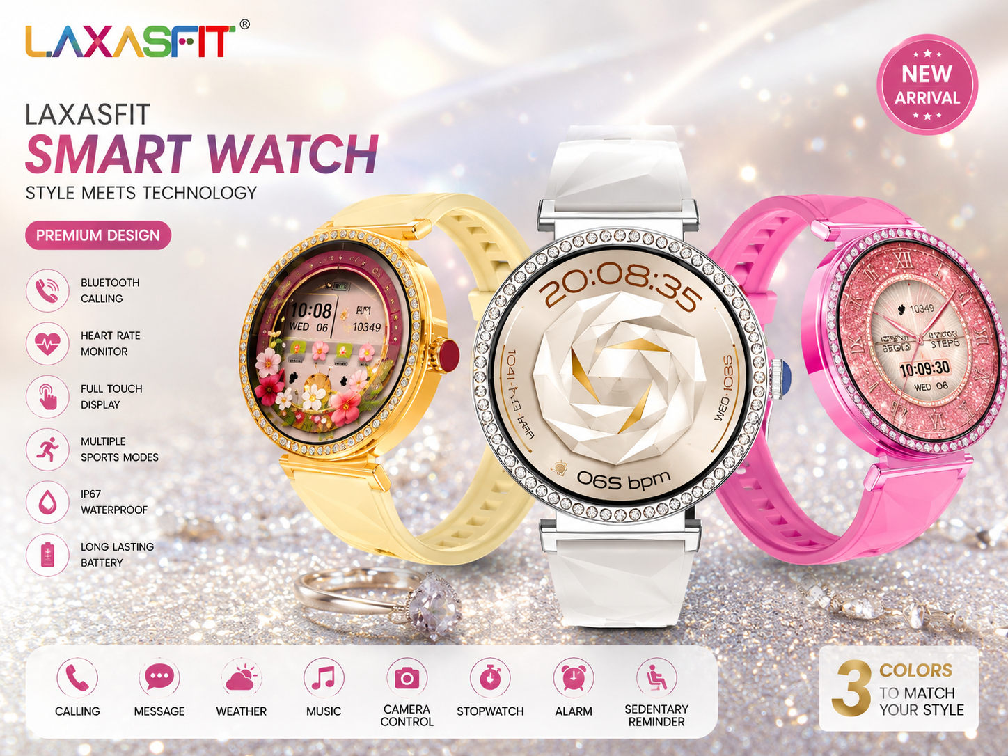 LAXASFIT Ladies Smart Watch