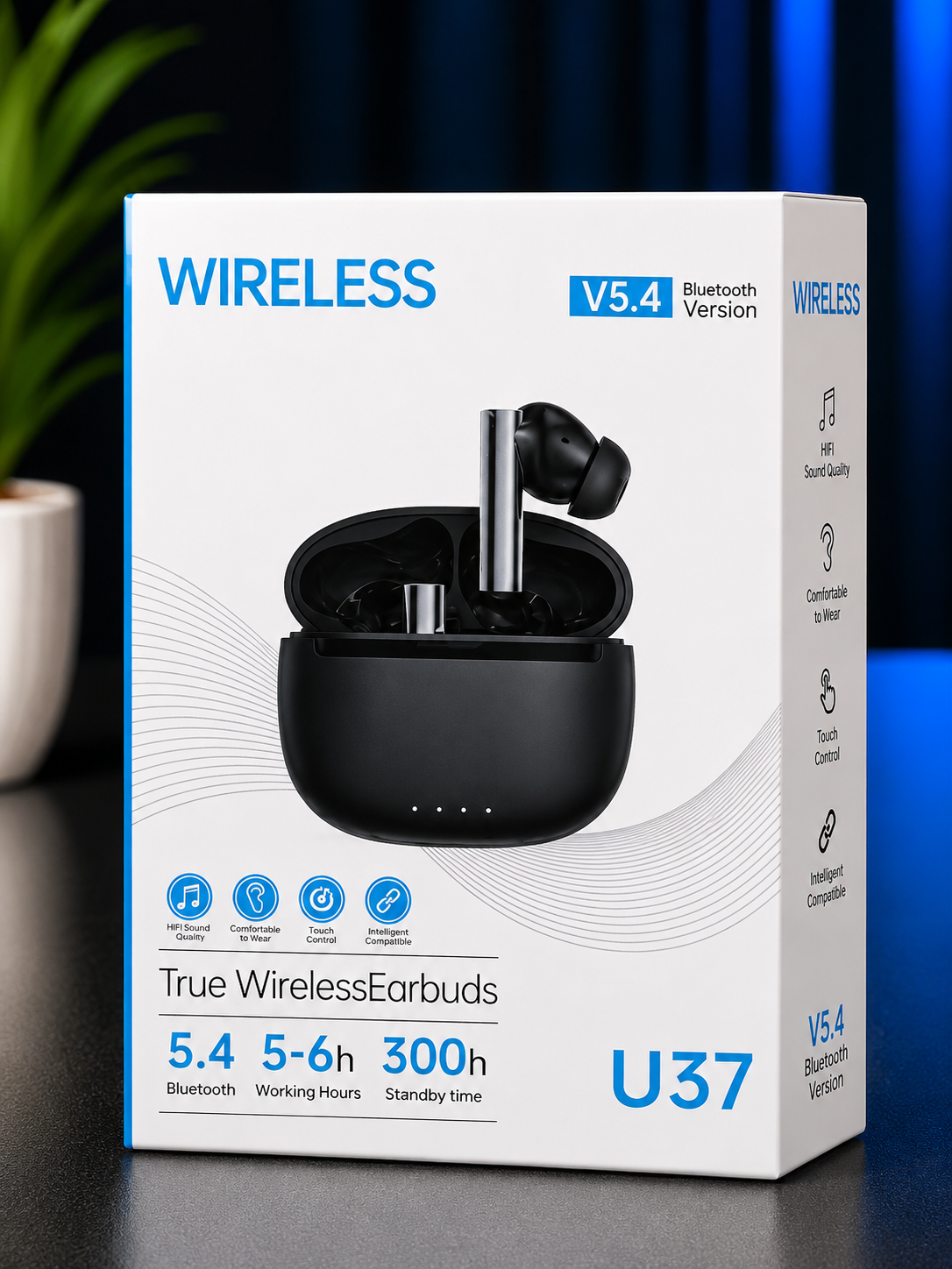 U37 True Wireless Bluetooth Earbuds