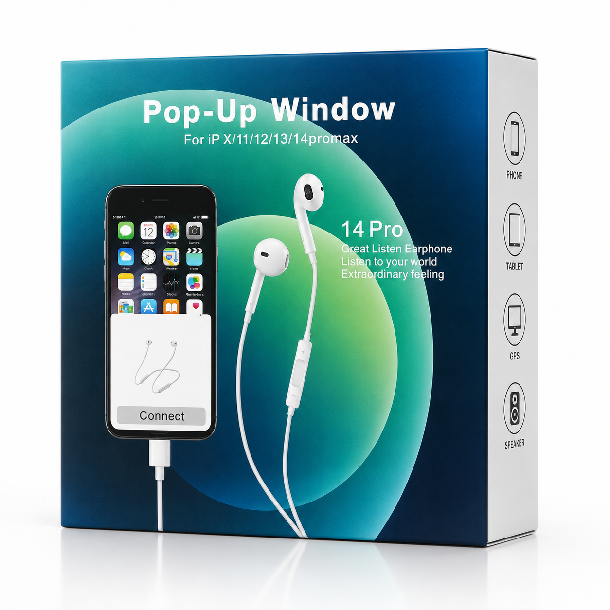14 Pro Pop-Up Window Wired Earphones