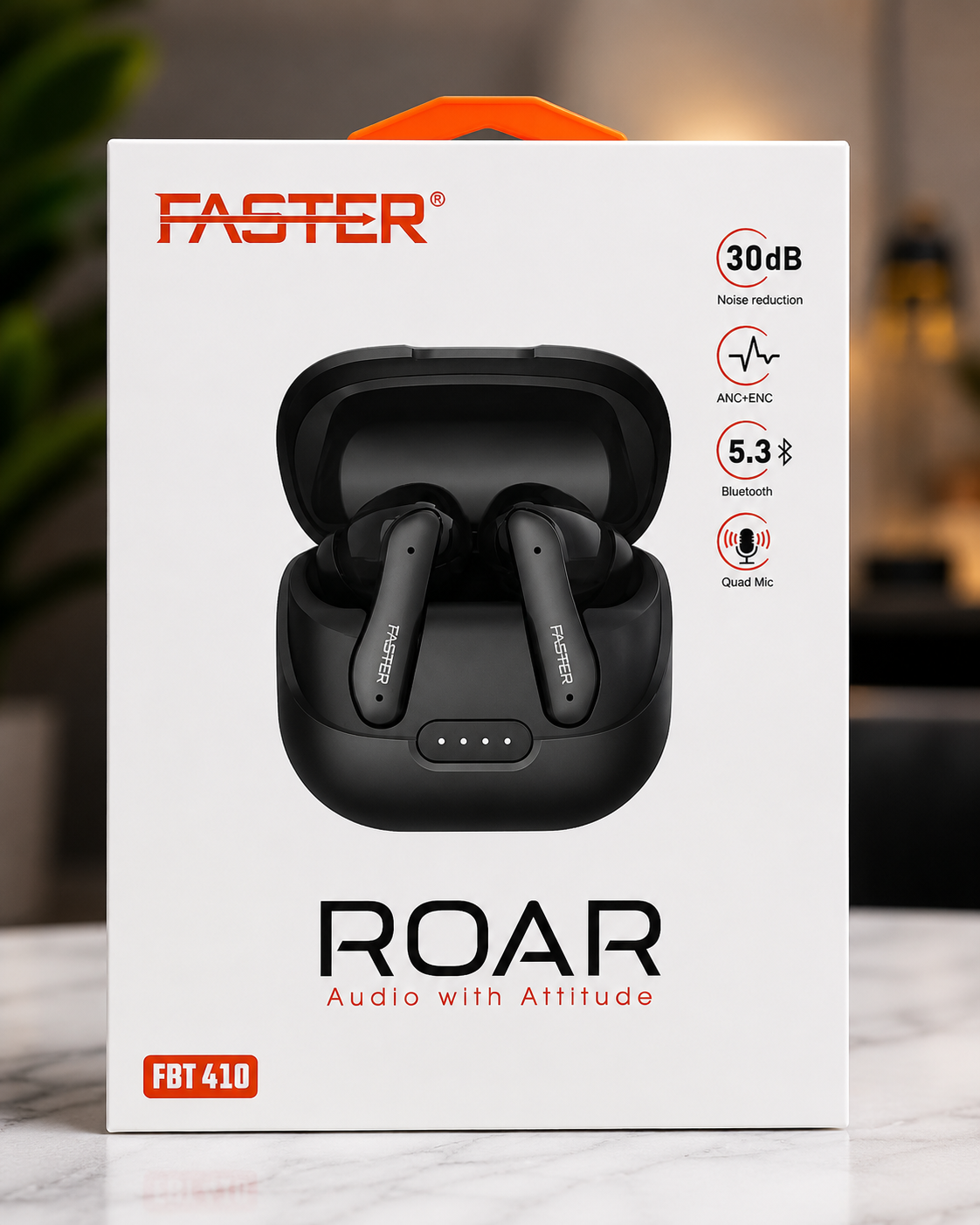 FASTER ROAR FBT-410 True Wireless Earbuds