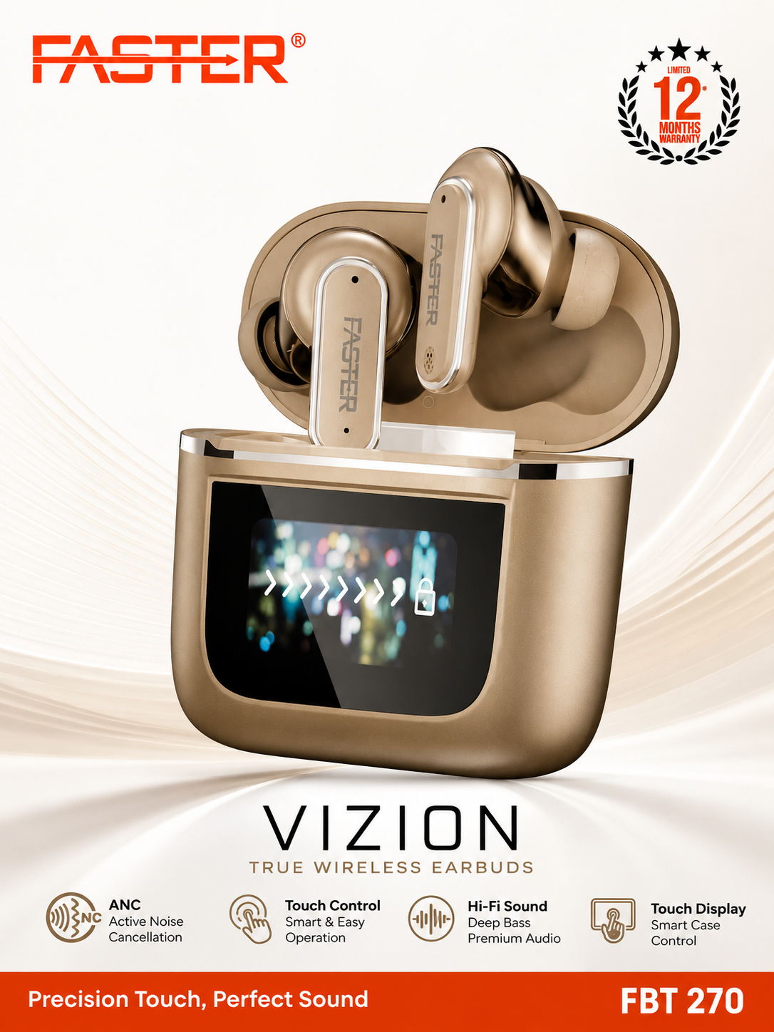 FASTER VIZION FBT-270 Earbuds