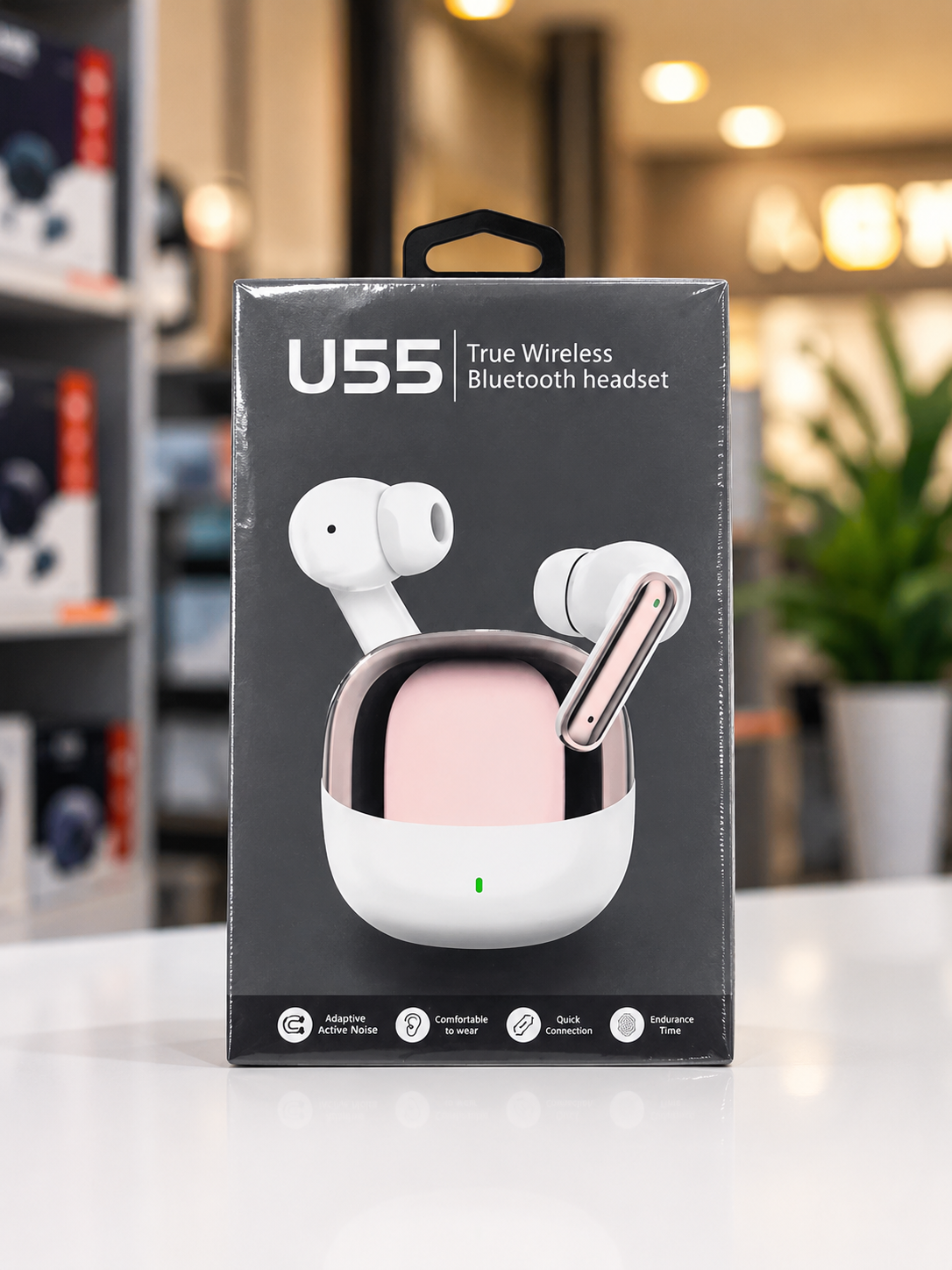 U55 True Wireless Bluetooth Earbuds – ENC Noise Reduction & Hi-Fi Stereo Sound